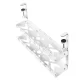 Maclean MC-102 W Under-Desk Cable Organizer, 2 Levels, White