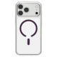 Spigen Ultra Hybrid Mag MagSafe case for iPhone 18 Pro Max / 17 Pro Max, clear/burgundy