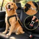 Elastic Dog Car Seat Belt, Black