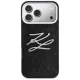 Karl Lagerfeld IML Glitter KL Diamond Logo Phone Case Cover iPhone 17 Pro Max - Black