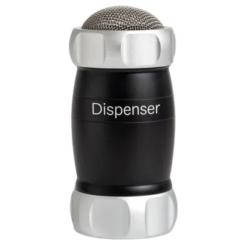 Flour and Sugar Dispenser Shaker Marcato Dispenser, Black / Silver