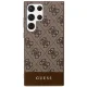 Samsung Galaxy S23 Ultra (SM-S918) Guess 4G Stripe Collection Case Cover (GUHCS23LG4GLBR), Brown