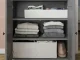 Drawer Organizer for Underwear and Socks, 2 Compartments, White, 20x34x10 cm