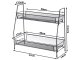 Kitchen shelf kitchen organizer standing two-tier loft spice rack