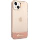 Guess Translucent iPhone 14 Plus ietvars, rozā