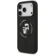 Karl Lagerfeld Silicone Karl&Choupette Ring MagSafe case for iPhone 18 Pro Max / 17 Pro Max, black