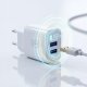 3Mk Protection FlowPower 10W 2.4A Wall Charger, 2x USB-A, White