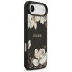Guess Grained Flowers Classic Logo MagSafe Case for iPhone Air, Black