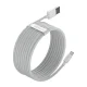 Baseus Simple Wisdom USB to Lightning Cable 1.5m 2.4A (2 pcs), White