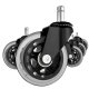 Rubber Office Chair Casters, 5 pcs, Malatec 22077, 11 mm Stem