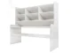 Large Desk Organizer and Shelf, White