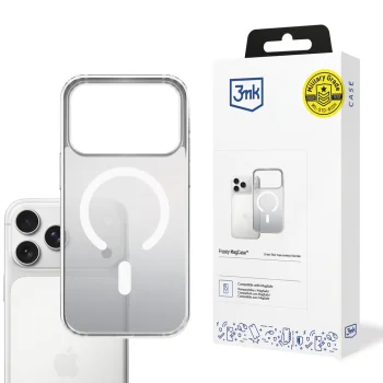 3Mk Protection iPhone 17 Pro Case Frosty MagCase, White