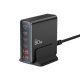 Tech-protect DC80W-GAN 6-PORT PD80W/QC3.0 Charging Station - Black
