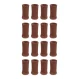 Furniture Leg Protectors DA336, 16 pcs, Brown