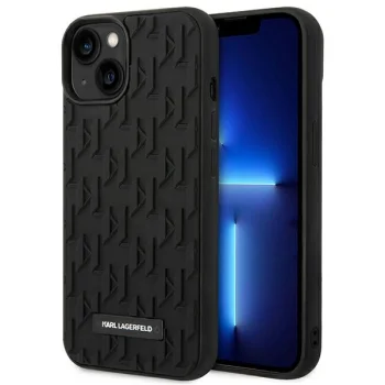 Karl Lagerfeld 3D Monogram Case for iPhone 14 Plus Black