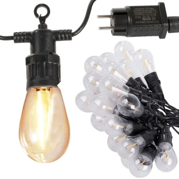 Garden Garland 20 LED Bulbs, 20m, Warm White