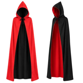 Reversible Cape Glimz, 175 cm, Black/Red