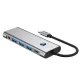 Tech-Protect HB04 9in1 USB-C Hub Adapter HDMI 4K 60Hz PD 100W - Gray