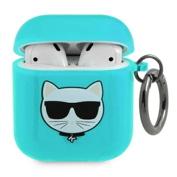 Karl Lagerfeld Choupette Head Case for AirPods 1/2 Blue