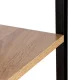 Industrial Bookshelf 3-Tier Wood and Metal Shelving Unit ModernHome
