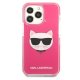Apple iPhone 13 Pro 6.1\'\' Karl Lagerfeld Choupette Head Case Cover, Fuchsia