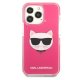 Apple iPhone 13 Pro 6.1\'\' Karl Lagerfeld Choupette Head Case Cover, Fuchsia