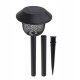 Forever Light SUNARI FLS-30 LED Solar Garden Lamp, Black