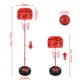Kids Freestanding Basketball Hoop Set, Adjustable 109-170 cm