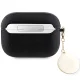 Guess AirPods Pro 2 Case Fixed Glitter Heart Diamond Charm, Black