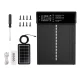 Automatic Solar Powered Chicken Coop Door with Remote Control, Black