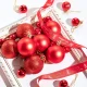Christmas Tree Baubles 100 pcs + Star, Red