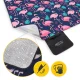 4Fizjo Insulated Picnic and Beach Blanket 200x200 cm, Flamingos