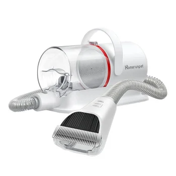 Grooming vacuum cleaner from hair for pet care HomeRunPet HC15, white