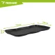 Shoe Drip Tray Mat Trizand 76 x 38 cm with Raised Rim, Black