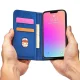 Magnet Card Case for iPhone 13 Pro Wallet Stand Cover Blue