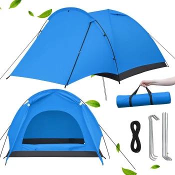 2-Person Camping Tent with Vestibule and Mosquito Net