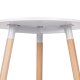 Modern Round Kitchen and Dining Table 60 cm ModernHome, Matte White