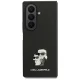 Karl Lagerfeld Saffiano Karl&Choupette Pin Phone Case Cover Samsung Galaxy Z Fold7 - black