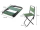 Folding Camping and Fishing Chair with Backrest, Green