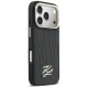 Karl Lagerfeld Croco KL Script Logo MagSafe Phone Case Cover iPhone 17 Pro Max - Black