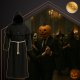 Ruhhy 26175 Monk Costume for Adults, Halloween Fancy Dress, Size L, Black