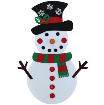 Felt snowman diy