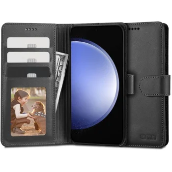 Samsung Galaxy S23 FE (SM-S711B/DS) Tech-Protect Wallet Book Case Cover, Black