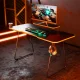 NanoRS RS170 Gaming Desk with Monitor Shelf, Black