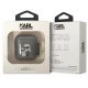 Karl Lagerfeld Glitter Karl&Choupette Case for AirPods 1/2, Black