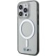 BMW iPhone 14 Pro Case Silver Ring MagSafe, Transparent