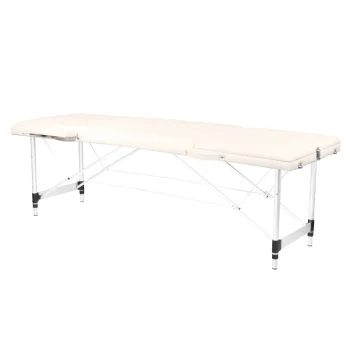 Activfizjo Komfort 3-Section Folding Aluminum Massage Table, Cream