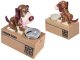 Choken Bako Battery Operated Piggy Bank Money Box, Dog Stealing Coins
