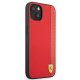 Ferrari iPhone 13 mini Case On Track Carbon Stripe, Red