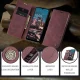 Samsung Galaxy A34 (SM-A346) CASEME Wallet Magnetic Leather Case Cover, Wine Red